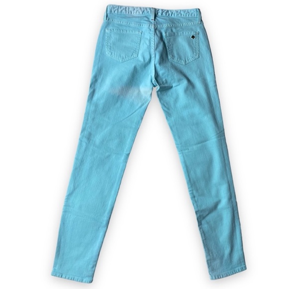 NWT KATE SPADE Broome Street Play Hooky Skinny Jeans, Women’s 28 blue/aqua/teal - Picture 2 of 7